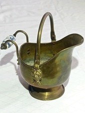 Messing Kohleeimer Löwenkopf