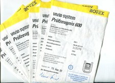 Rotex Variosystem 600 Prüfzeugnis Heizölfasser