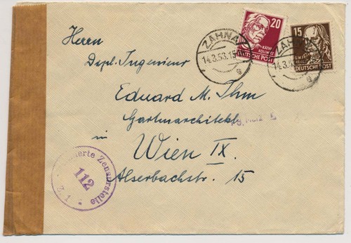 1953 brd zensurstempel - 1953,