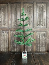 Grüner Gänsefeder Weihnachtsbaum 37 cm hoch Vintage / Antik Stil