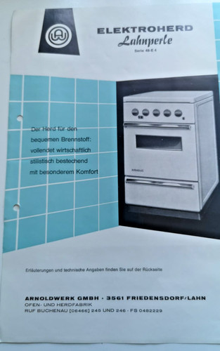 Vintage prospekt elektroherd - prospekt,