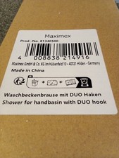 Maximex Waschbeckenbrause mit DUO Haken, unbenutzt