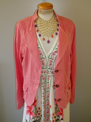 Sweatjacke edc blazer apricot - sweatjacke,