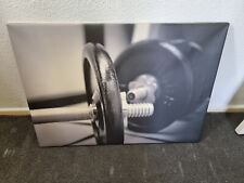 Hantel Kraftsport Fitness Leinwand Canvas-Bild Wandbild Kunstdruck 100 cm x70 cm