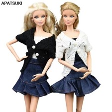 Weißer Schwarzer gestrickter