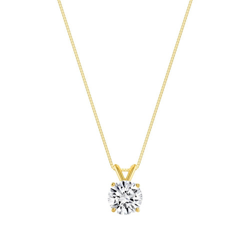 Lab grown diamond pendant - diamond,