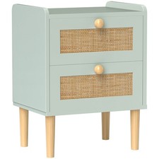 Hellblaue MDF Boho Rattan
