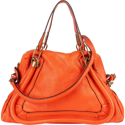 Chloé orange grained leather - grained,