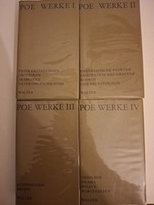 Edgar Allan POE: Werke 1-4 mit Schutzumschlag Walter Verlag 70er Jahre