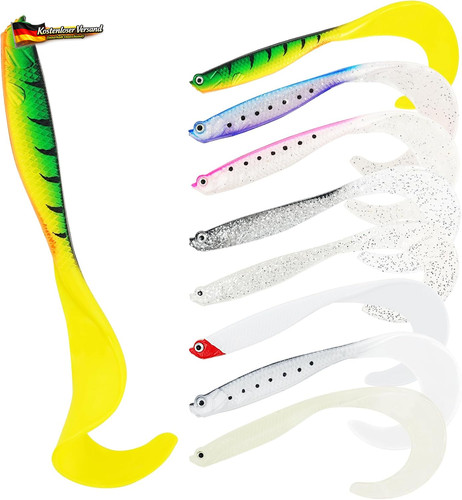 Gummifische für hecht - 8x,