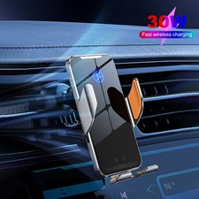 30W Schnelles Kabelloses Autoladegerät Mit Automatischer Clip Telefonhalterung