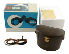 CARL ZEISS Oberkochen 8x30 B DF makers box leather case straps documents new neu