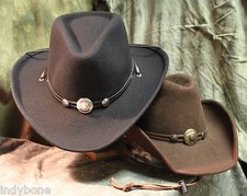 Cowboyhut Westernhut Idaho XL =59/60 in schwarz, Concha Hutband, formbar v. S&S