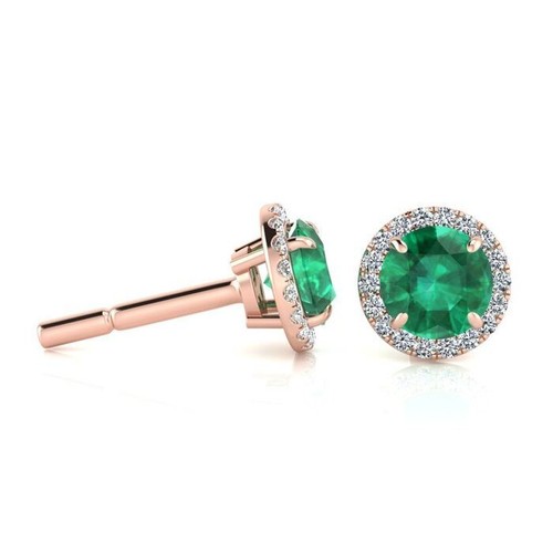 Ohrringe karat rotgold mit - karat, rotgold,
