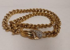 JP Collier/Halskette Vintage hochwertig Vergoldet massive Kette Gold France