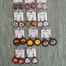 Ohrringe Handarbeit, Glas