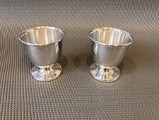 2 Eierbecher 925 Silber •