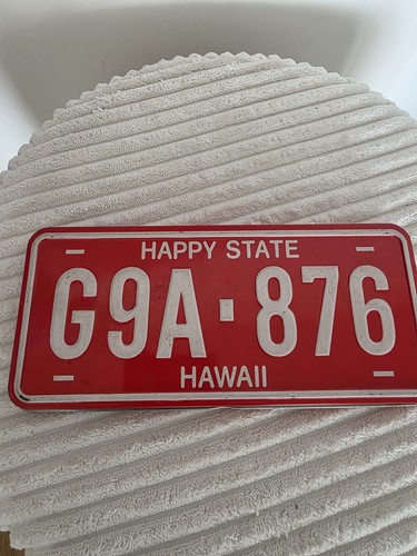 Vintage hawaii license plate - hawaii,