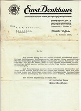 Rechnung Ernst Denkhaus
