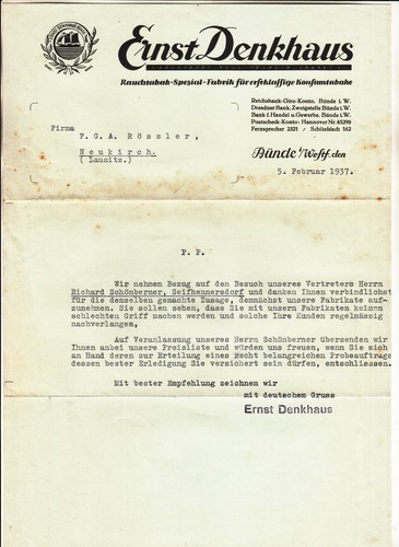 Rechnung ernst denkhaus - rechnung,