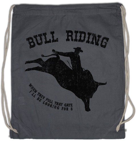 Bull riding turnbeutel - bull,