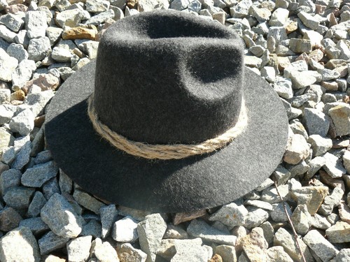 Trachtenhut herren filz - filz, grau