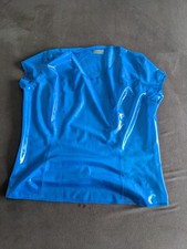 Damen Latex top transparent blue XXL Simon O 0.25mm