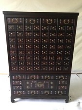 Antiker Apothekerschrank Dokumentenschrank 80 Schubladen  Aktenschrank Höhe151cm