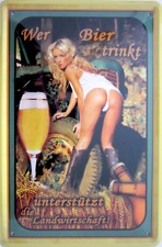 Blechschild 20x30 cm - Wer