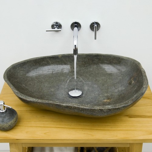 Naturstein waschbecken rundum - waschbecken,