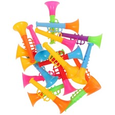 18 Pcs Plastik- Mini- Trompete