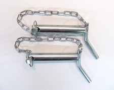 2. WAHL - 2x WGF Bolzen Kat 2 25mm Oberlenkerbolzen Bolzen für Traktor Hydraulik