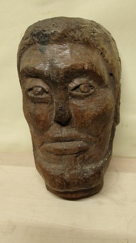 Alte skulptur gesichter holz - alte,