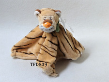 Kik Tiger Rasselkopf beige braun Löwe okay Kuscheltuch Schmusetuch (T208)