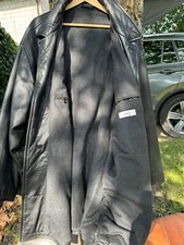 Super Leder Männer Jacke Marke Davidoff XXL schwarz