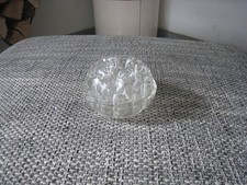 alte Vintage Glas Blumenfrosch Vase Steckschale 19 Loch 10 cm D 6 cm hoch