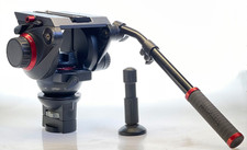 Manfrotto 509HD Pro Fluid Film & Video Stativkopf, Schnellwechselplatte 509PLONG