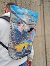 Handgefertigter Rucksack Rolltop Backpack „Fall der Berliner Mauer“