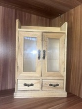 Schmuck Kästchen Eiche holz Schubladen Vitrine