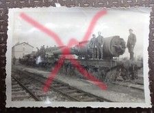  original Foto Eisenbahngeschütz Frankreich um 1940   2 x Rohre