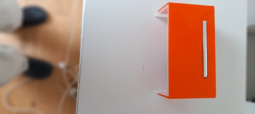 Wandlampe orange silber - wandlampe, orange/silber/weiss