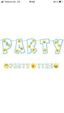 ‼️2 Stück Girlande "Party Time" 6m,Smiley,Emojis,Geburtstag,Kinder,Feier,Fest ‼️