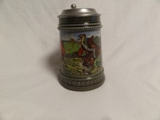 Gerz Bierkrug mit Zinndeckel