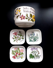 SMF Schramberg Jumbo Tasse & 4 Mini-Teller / Saucières SICCA – 60/70er Jahre