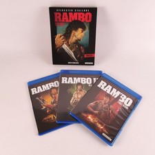 Rambo 1-3 Trilogy Uncut Remastered 3 BluRay Boxset Sylvester Stallone FSK18