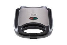 Adler Sandwichmaker 750 Watt mit Backampel Sandwichtoaster AD3015 