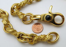 REIF-DESIGN - KNOTENKETTE - HANDARBEIT - UNIKAT - 999/925 SILBER VERGOLDET