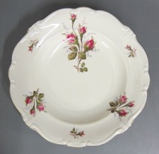 Suppenteller Teller Rosenthal Pompadour Moosrose Goldrand elfenbeinfarben
