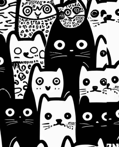 Jersey stoff katzen - jersey,