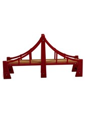BRIO Brücke Modelleisenbahn Zubehör Rot Holz Kunststoff Kinder